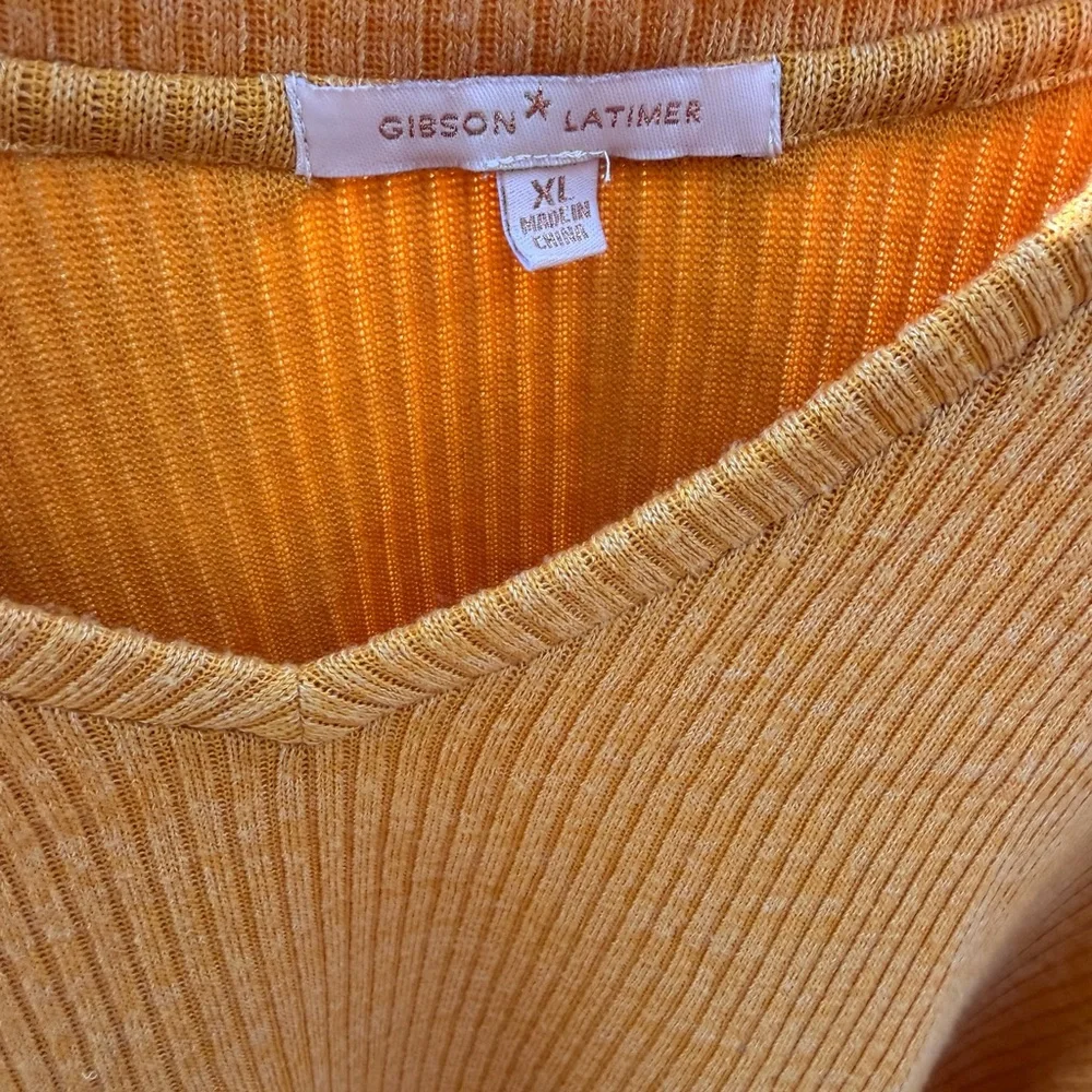 Mustard Yellow V-Neck Sweater - Picture 2 of 3
